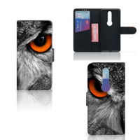 Nokia 4.2 Telefoonhoesje met Pasjes Uil - thumbnail