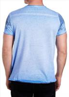 Rusty Neal - Heren T-shirt Blauw - 15045 - thumbnail