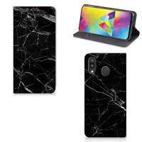 Samsung Galaxy M20 | Standcase | Marmer Zwart - Origineel Cadeau Vader