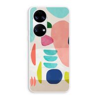 Bold Rounded Shapes: Huawei P50 Transparant Hoesje