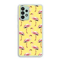 Flamingo's geel: Samsung Galaxy A52s 5G Transparant Hoesje