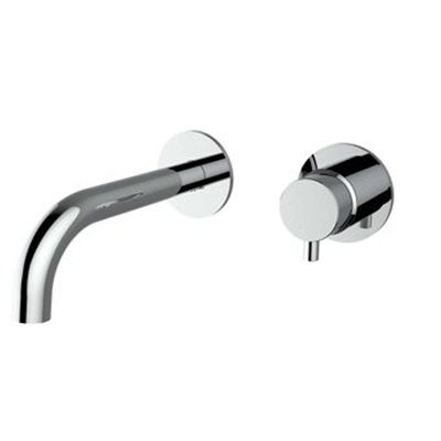 Plieger Napoli inbouw wandkraan 1 hendel met uitloop 18.3cm incl. inbouwdeel chroom 500428PLI0 chrome