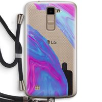 Zweverige regenboog: LG K10 (2016) Transparant Hoesje met koord