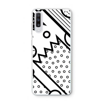 Pop Art #4: Samsung Galaxy A70 Transparant Hoesje