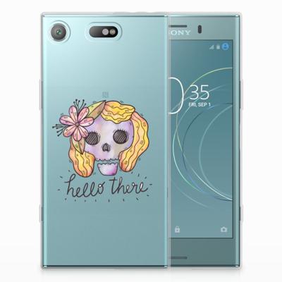 Silicone Back Case Sony Xperia XZ1 Compact Boho Skull Silicone Back Case Sony Xperia XZ1 Compact Boho Skull