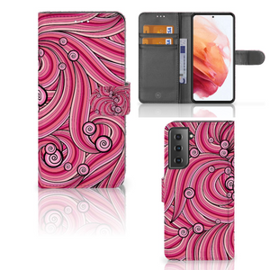 Samsung Galaxy S21 Hoesje Swirl Pink