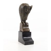 BRONZEN BEELD VAN EEN ART DECO UIL