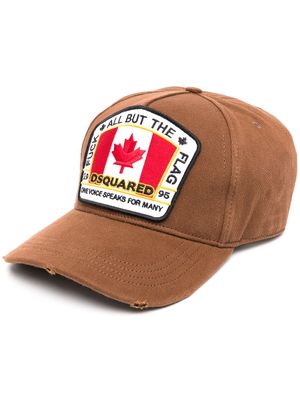 DSQUARED2 casquette à patch logo - Marron