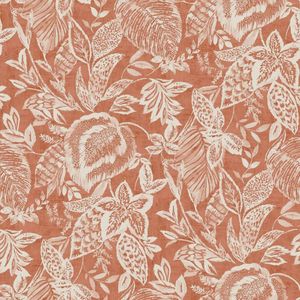 DUTCH WALLCOVERINGS Behang Mae oranje en beige