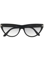 TOM FORD Eyewear lunettes de soleil à monture papillon - Noir