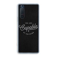 Capable: Sony Xperia 5 II Transparant Hoesje Capable: Sony Xperia 5 II Transparant Hoesje