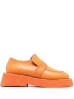 Marsèll mocassins en cuir à bout carré - Orange - thumbnail