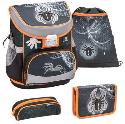 Belmil rugzakset spinnen 17 liter polyester grijs 4-delig Belmil rugzakset spinnen 17 liter polyester grijs 4-delig