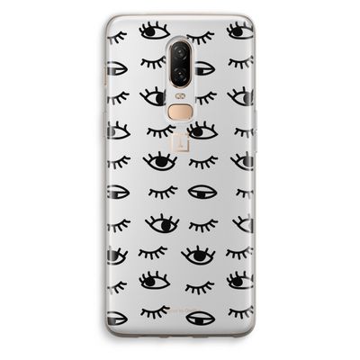 Eye pattern #2: OnePlus 6 Transparant Hoesje