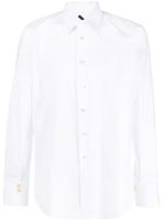 Billionaire chemise en coton à logo brodé - Blanc