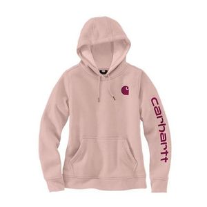 Carhartt Midweight Logo Sleeve Graphic Ash Rose Sweatshirt Dames