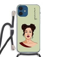 Pop-Art Creator: iPhone 12 Transparant Hoesje met koord