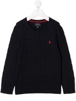 POLO RALPH LAUREN KIDS sweat à logo brodé - Bleu