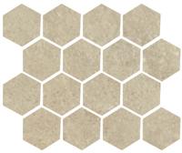 Mozaïektegel Serenissima Promenade 1070682 VLMoz.250X300 Corda 10mm Mat Ret.R10 F:Esagonia