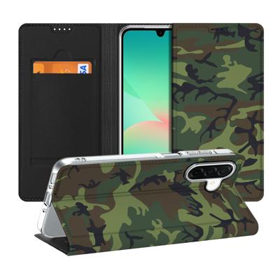 Samsung Galaxy A26 | Hoesje met Magneet | Army Dark