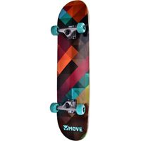 Fila skateboard Cube 20 x 79 cm Abec 7 zwart/turquoise - thumbnail
