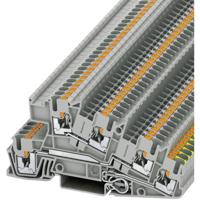 Phoenix Contact 3213949 Installatierandaardeklem 5.2 mm Snelaansluiting Grijs 1 stuk(s) - thumbnail