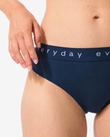 HEMA Damesslip Katoen Everyday Tailleband Donkerblauw (donkerblauw)