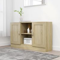 Dressoir 120x30,5x70 cm spaanplaat sonoma eikenkleurig