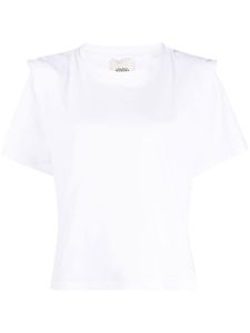 ISABEL MARANT Zelitos pleat-detail T-shirt - Blanc