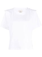 ISABEL MARANT Zelitos pleat-detail T-shirt - Blanc