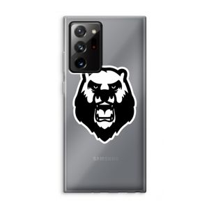 Angry Bear (white): Samsung Galaxy Note 20 Ultra / Note 20 Ultra 5G Transparant Hoesje