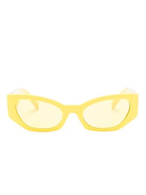 Dolce & Gabbana Eyewear lunettes de soleil à monture papillon - Jaune