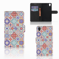 Sony Xperia L1 Bookcase Tiles Color - thumbnail