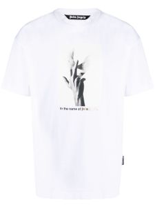 Palm Angels t-shirt à imprimé photographique - Blanc