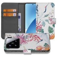 Xiaomi 15 | Telefoonhoesje | Met pasjeshouder | Bird Flowers