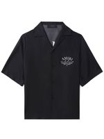 AMIRI chemise en soie à logo imprimé - Noir
