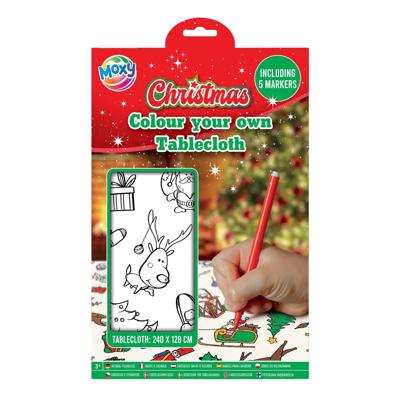 Creative Craft Group Xmas kleur je eigen tafelkleed met stiften