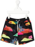 Scotch & Soda short de bain à imprimé graphique - Noir