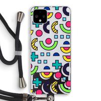 8-bit N°6: Pixel 4 XL Transparant Hoesje met koord