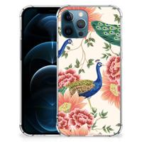 Case Anti-shock voor iPhone 12 | 12 Pro Pink Peacock Case Anti-shock voor iPhone 12 | 12 Pro Pink Peacock