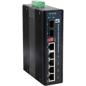 LevelOne IES-0620 netwerk-switch Gigabit Ethernet (10/100/1000) Power over Ethernet (PoE) Zwart