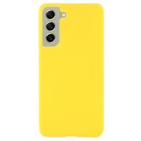 Samsung Galaxy S21 FE 5G Rubberen Plastic Case - Geel