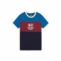 Heren Voetbal T-shirt met Korte Mouwen F.C. Barcelona Blauw - Maat: L