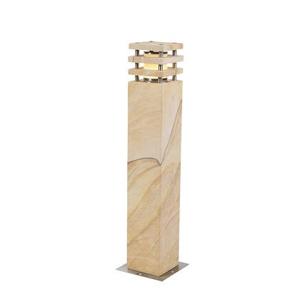QAZQA Buitenlamp zandsteen met grondpin en kabelmof 70cm IP55 -