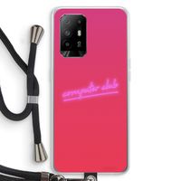 Vice Glow: Oppo A95 5G Transparant Hoesje met koord