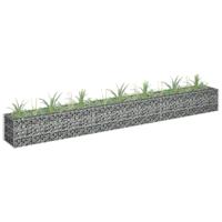 VidaXL Gabion plantenbak verhoogd 270x30x30 cm gegalvaniseerd staal