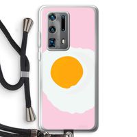 Sunny side up: Huawei P40 Pro Plus Transparant Hoesje met koord
