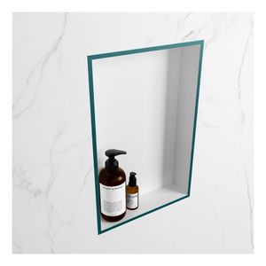 Wandnis Solid Surface Easy | In- en opbouw | 30x45x8 cm | 1 vak | Smag/Talc