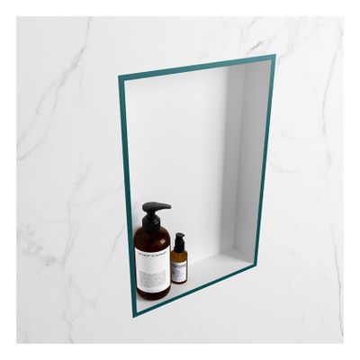 Wandnis Solid Surface Easy | In- en opbouw | 30x45x8 cm | 1 vak | Smag/Talc