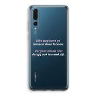 gij zijt ook iemand: Huawei P20 Pro Transparant Hoesje